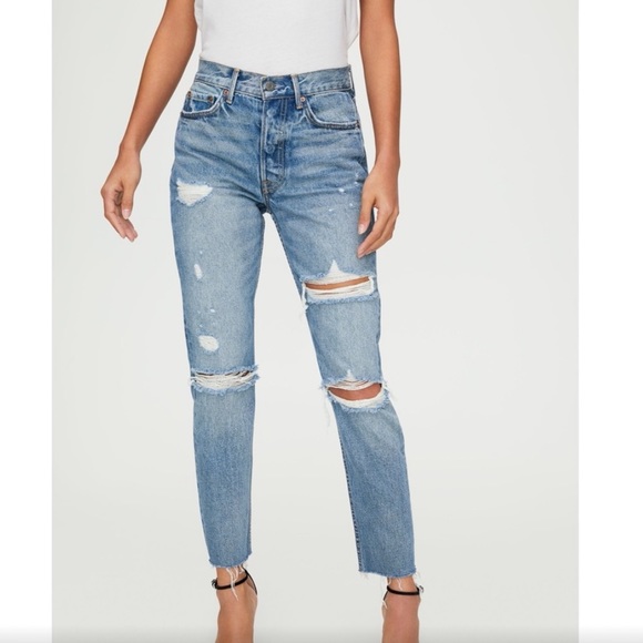 GRLFRND Karolina High Rise Jean A Little More Love black spot on rear of leg - Picture 2 of 16